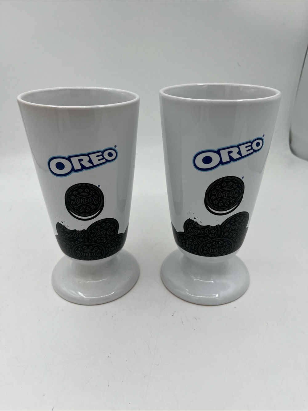 OREO White Ceramic Dessert Glasses - Set of 2